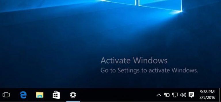 Unactivated Windows 10