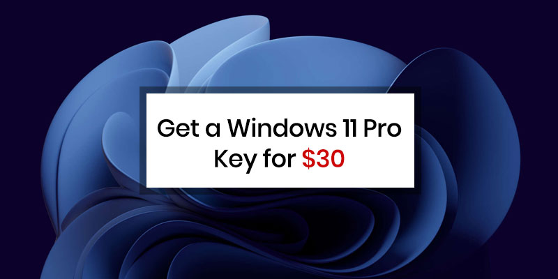 Get a Windows 11 Pro Key for $30